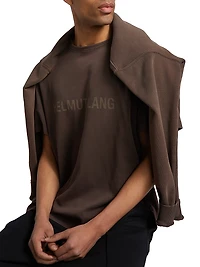 Lazer Garment-Dyed Cotton Crewneck T-Shirt