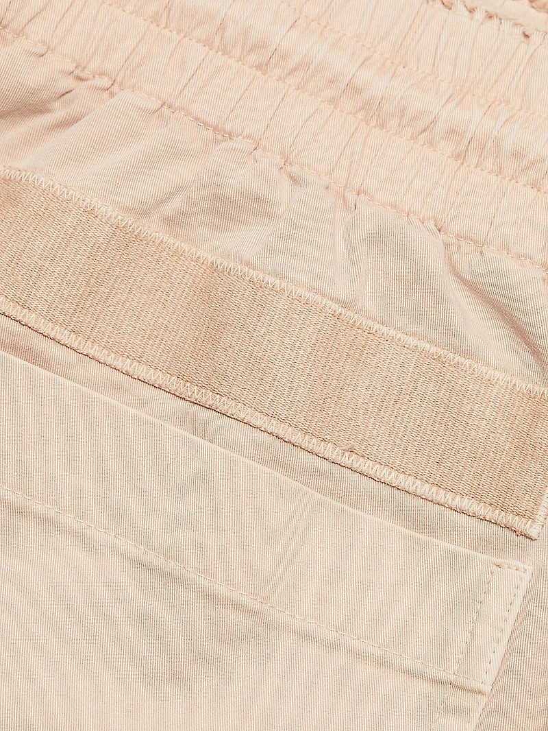 Cotton-Twill Elasticized Shorts