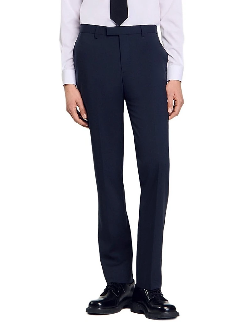 Wool Suit Trousers