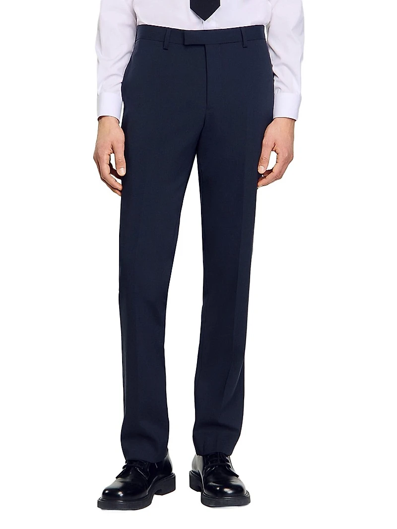 Wool Suit Trousers