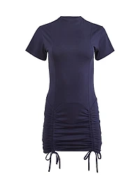 Riley Ruched Pima Cotton T-Shirt Minidress
