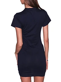 Riley Ruched Pima Cotton T-Shirt Minidress