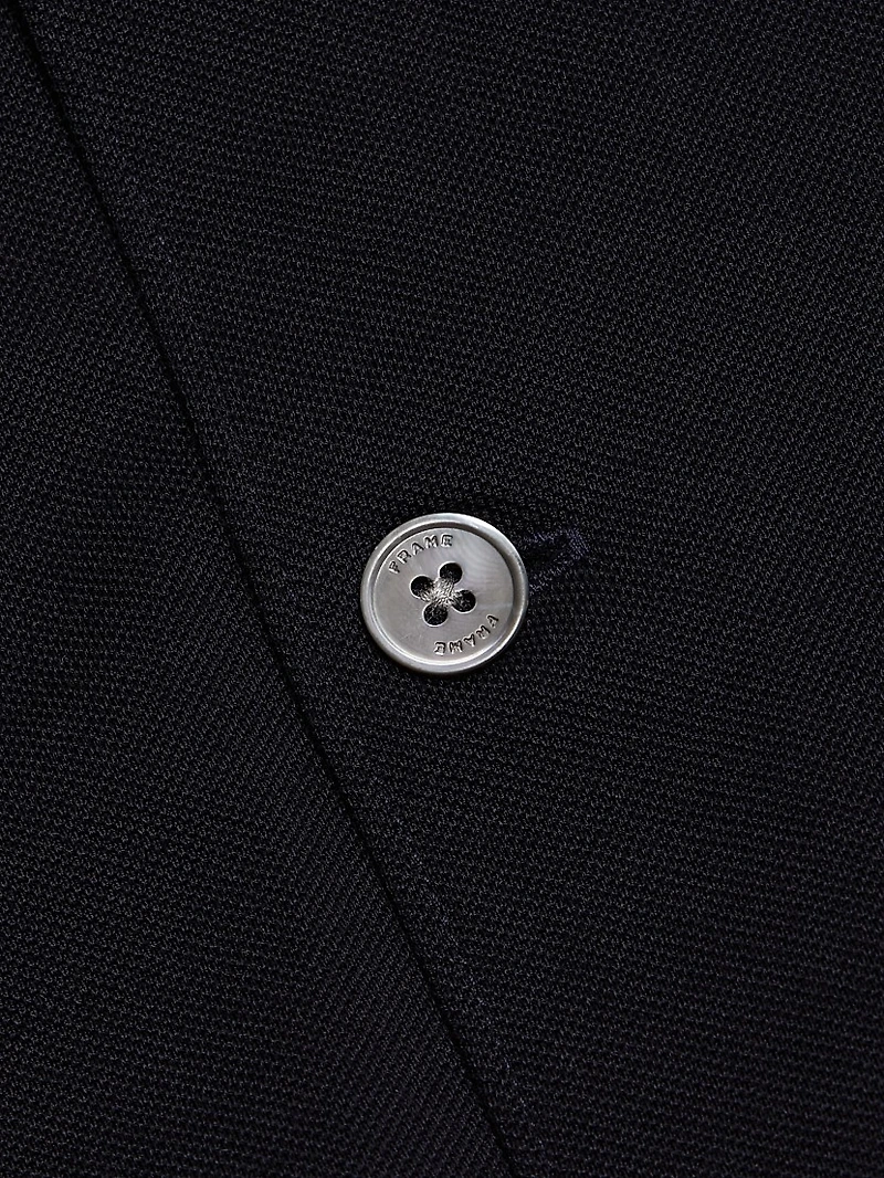 Cotton Piqué Button-Front Shirt