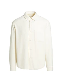 Textured Button-Front Overshirt