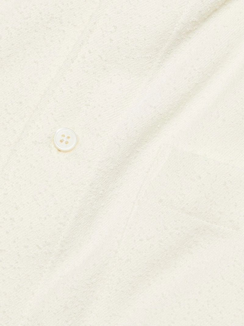 Textured Button-Front Overshirt