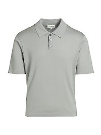 Silk-Cotton Polo Shirt