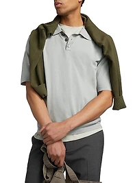 Silk-Cotton Polo Shirt