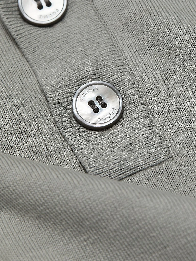 Silk-Cotton Polo Shirt
