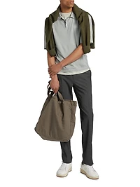 Silk-Cotton Polo Shirt