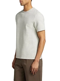 Jacquard Stripe Crewneck T-Shirt