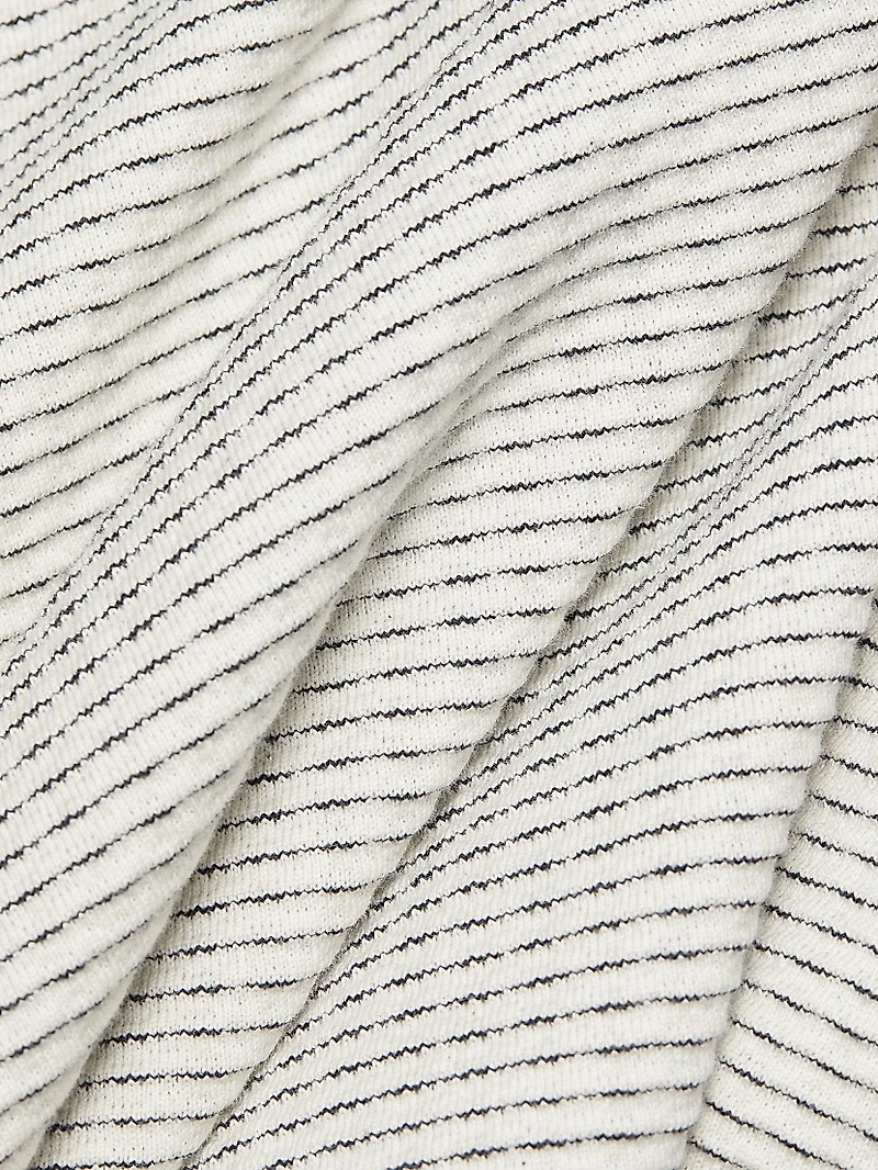 Jacquard Stripe Crewneck T-Shirt