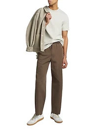 Jacquard Stripe Crewneck T-Shirt