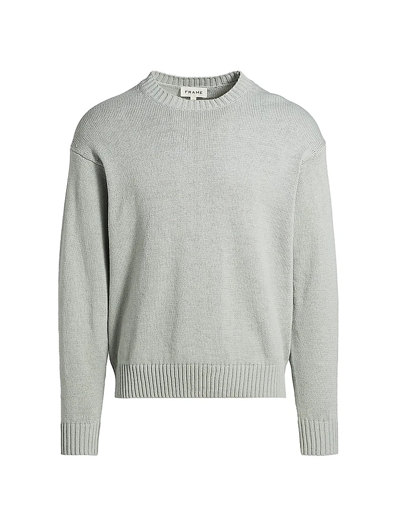 Cotton-Silk Crewneck Sweater