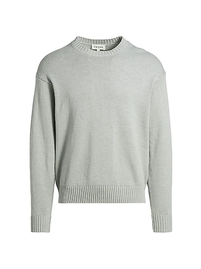 Cotton-Silk Crewneck Sweater