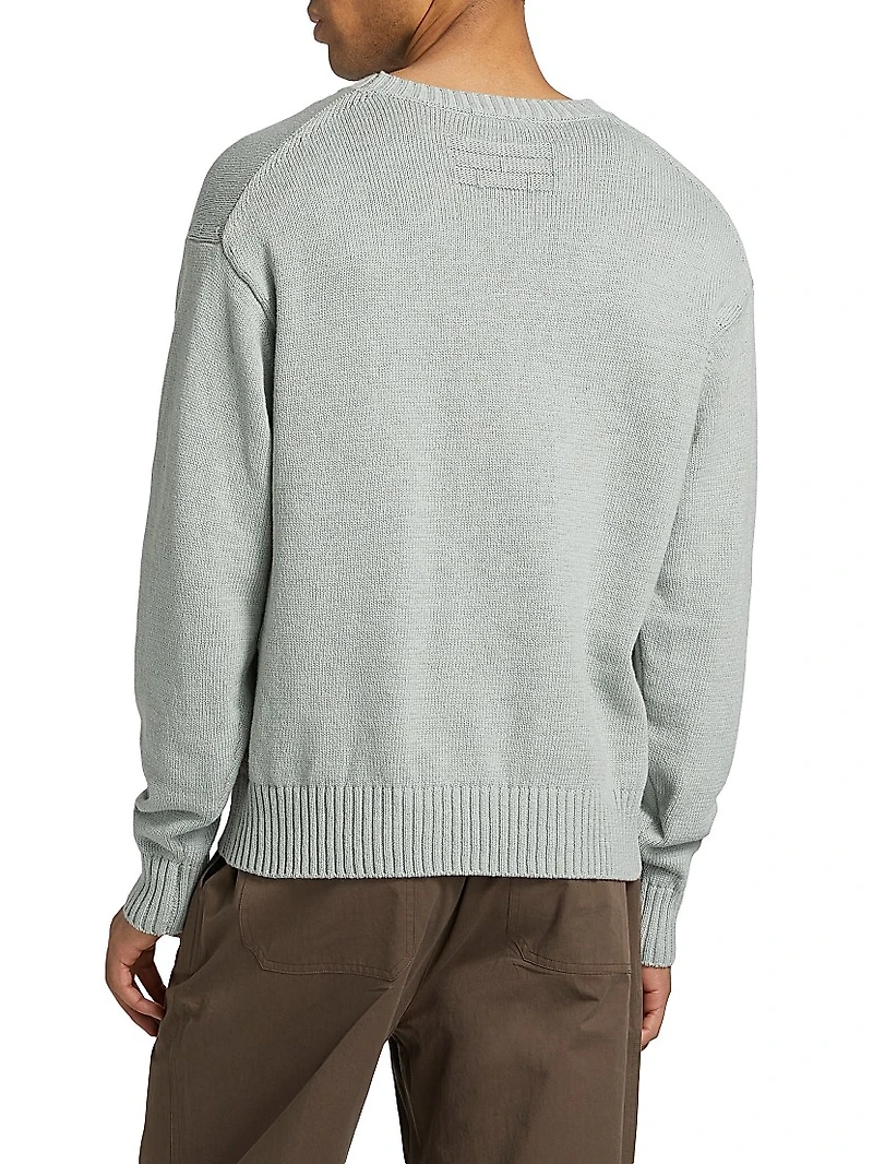 Cotton-Silk Crewneck Sweater