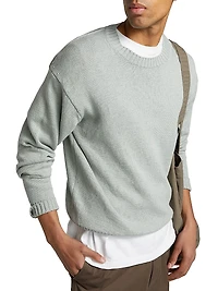 Cotton-Silk Crewneck Sweater