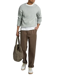 Cotton-Silk Crewneck Sweater