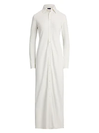 Ponte Jersey Maxi Shirtdress