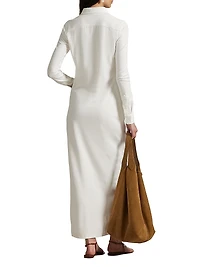 Ponte Jersey Maxi Shirtdress