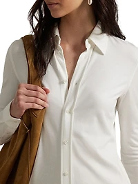 Ponte Jersey Maxi Shirtdress