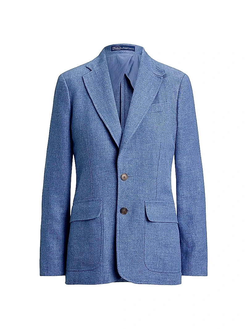 Linen-Cotton Twill Sport Jacket