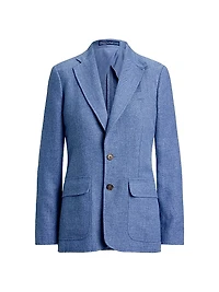Linen-Cotton Twill Sport Jacket