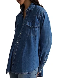 Trapeze Western Denim Shirt