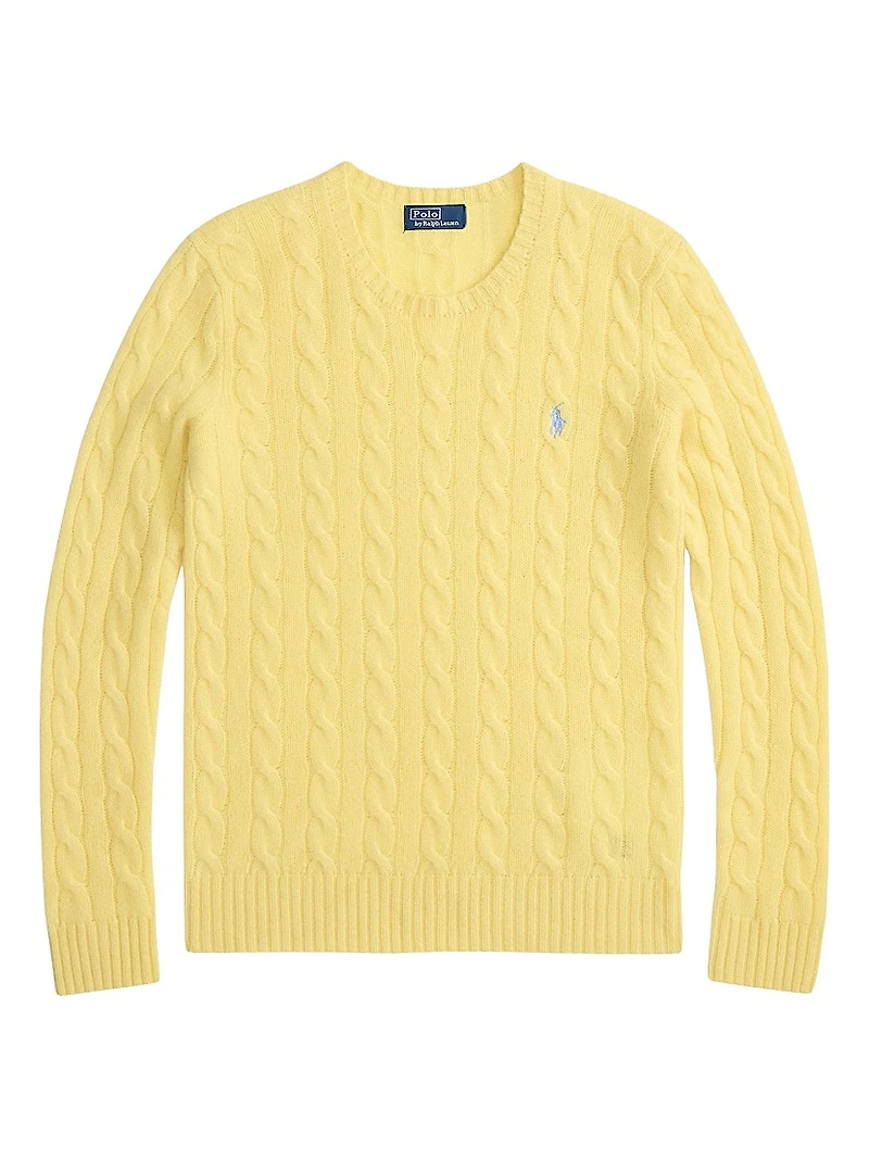 Julianna Cable-Knit Wool-Cashmere Sweater