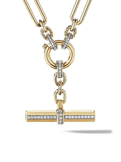 Lexington E/W Chain Necklace 18K Yellow Gold