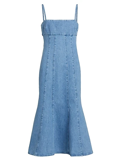 Josephine Denim Midi-Dress