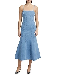 Josephine Denim Midi-Dress