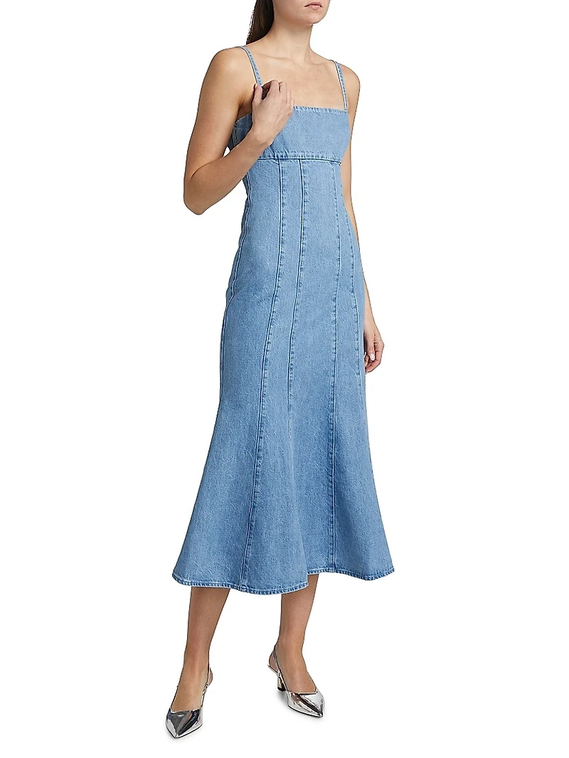 Josephine Denim Midi-Dress
