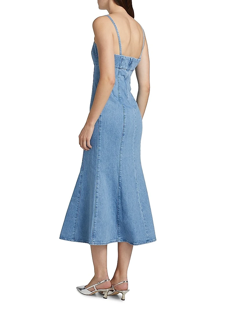 Josephine Denim Midi-Dress