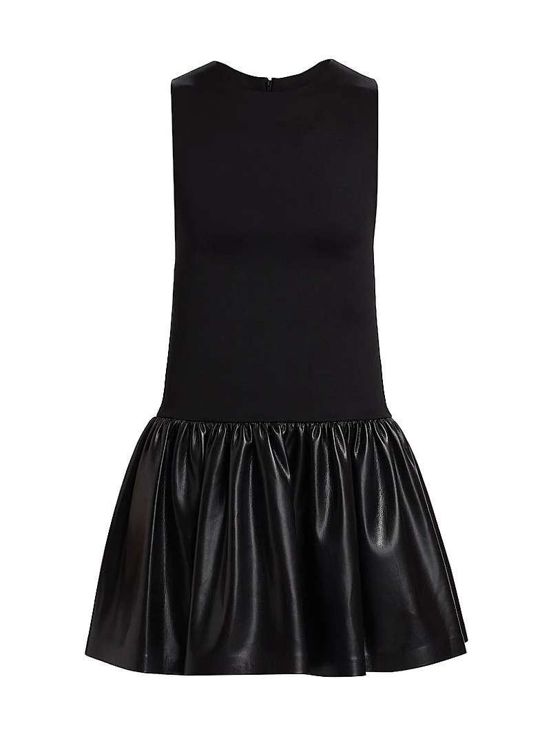 Ella Faux Leather Minidress