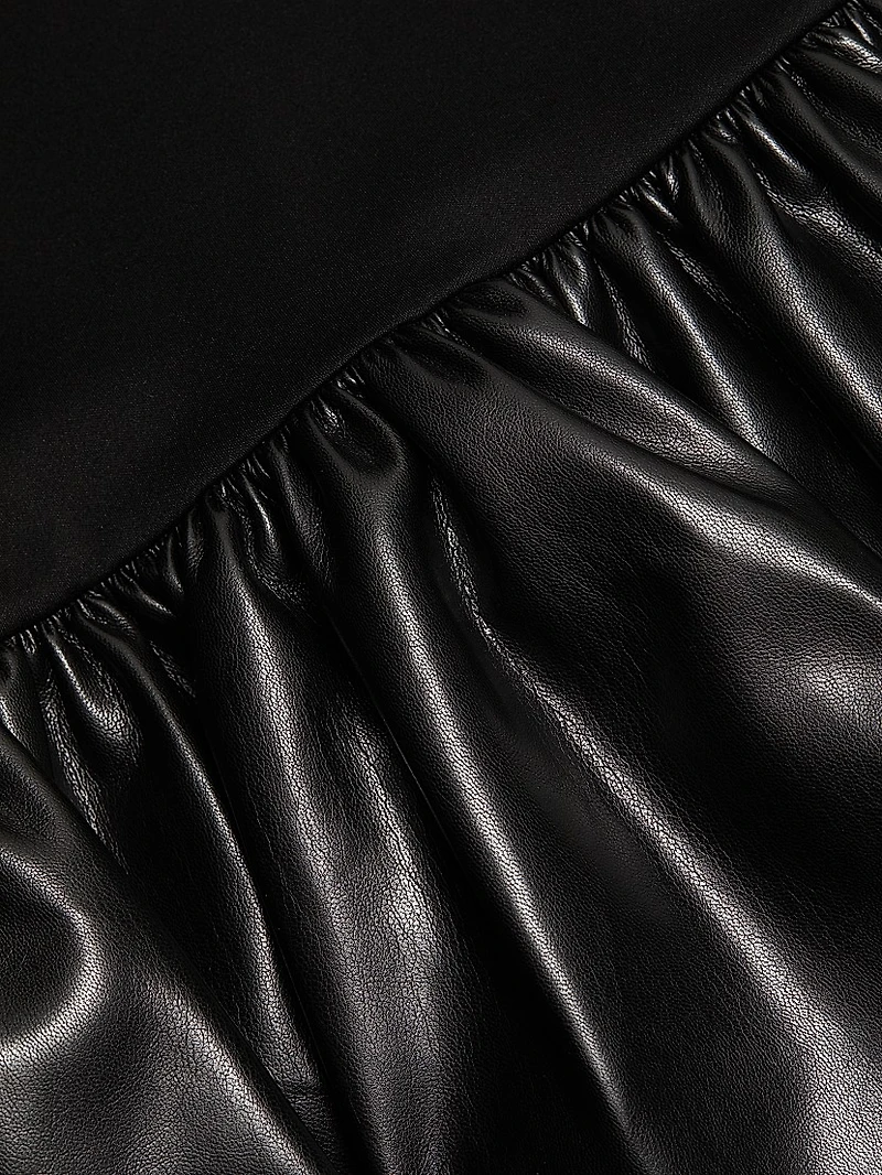 Ella Faux Leather Minidress