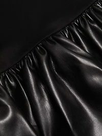 Ella Faux Leather Minidress