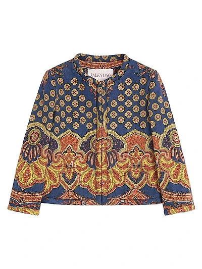 Jacket in Gabardine Paisley