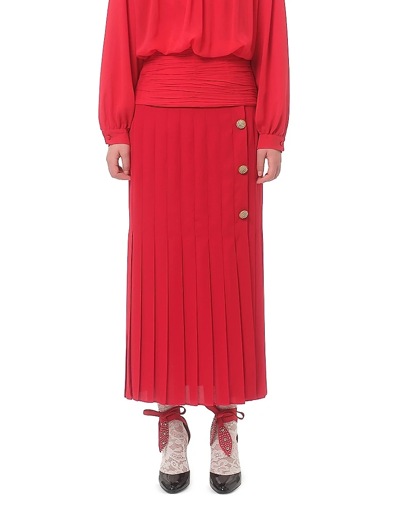 Georgette Midi Skirt