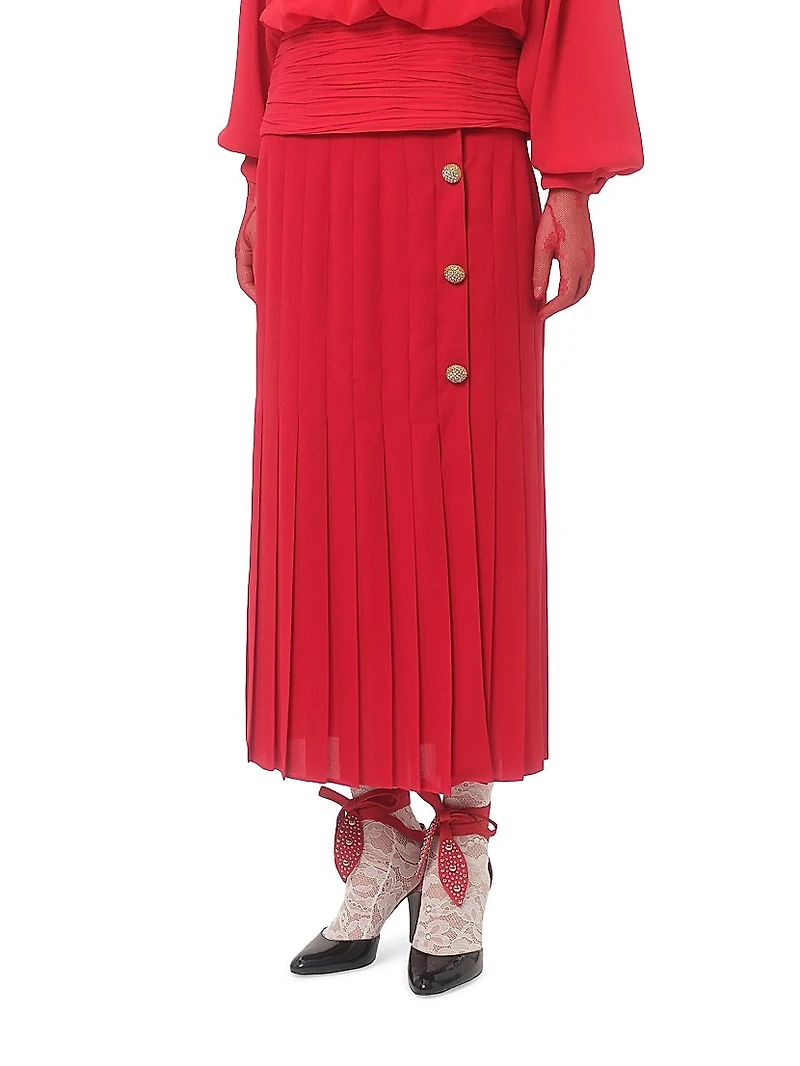 Georgette Midi Skirt