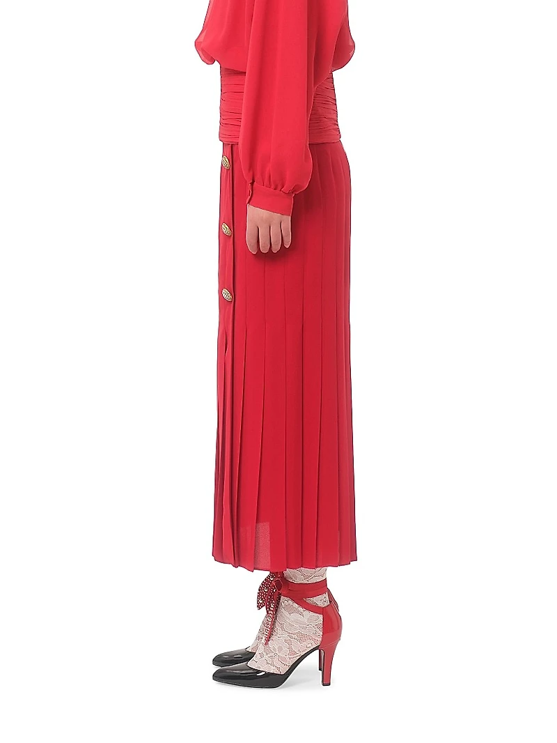 Georgette Midi Skirt