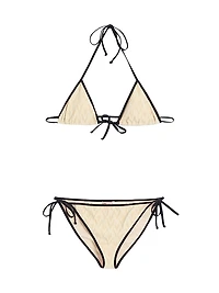 Toute La V Lycra Jacquard Bikini