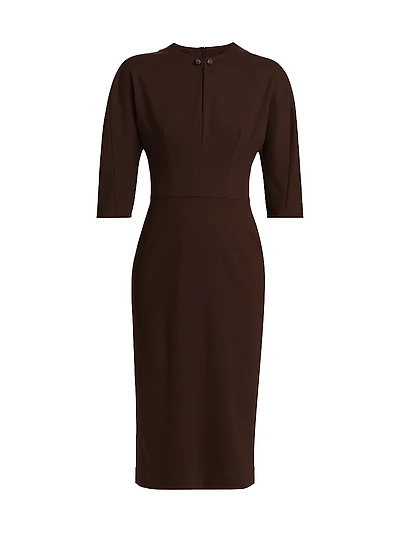Milano Stitch Jersey Midi-Dress