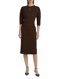 Milano Stitch Jersey Midi-Dress