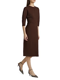 Milano Stitch Jersey Midi-Dress