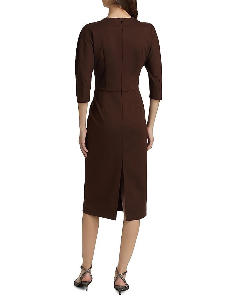 Milano Stitch Jersey Midi-Dress