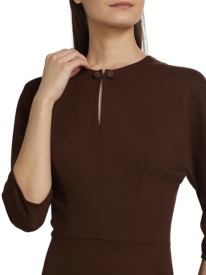 Milano Stitch Jersey Midi-Dress