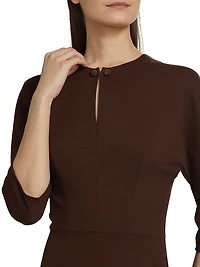 Milano Stitch Jersey Midi-Dress