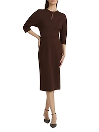 Milano Stitch Jersey Midi-Dress