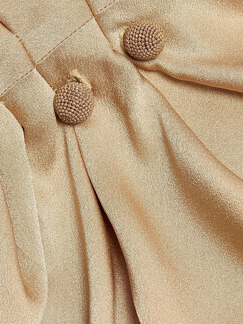 Enver Satin Draped Top