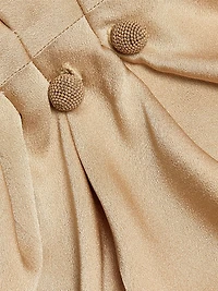 Enver Satin Draped Top